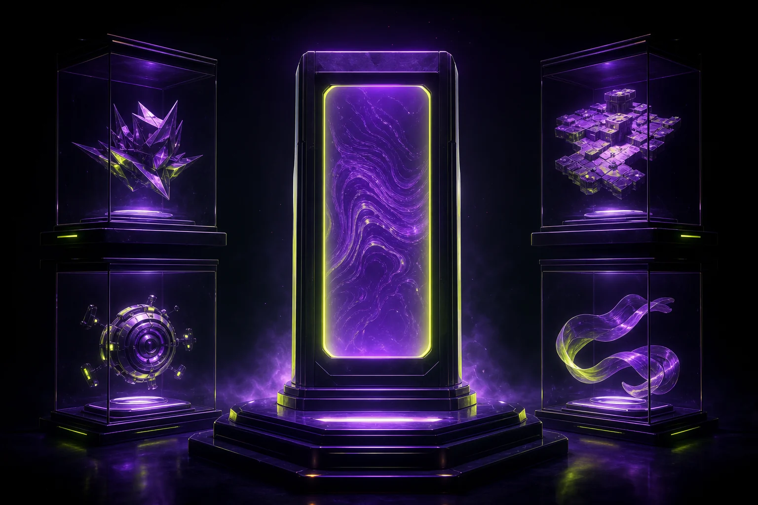 A preserved neon portal from the original G3D.AI Jedi website inside a modern digital archive
